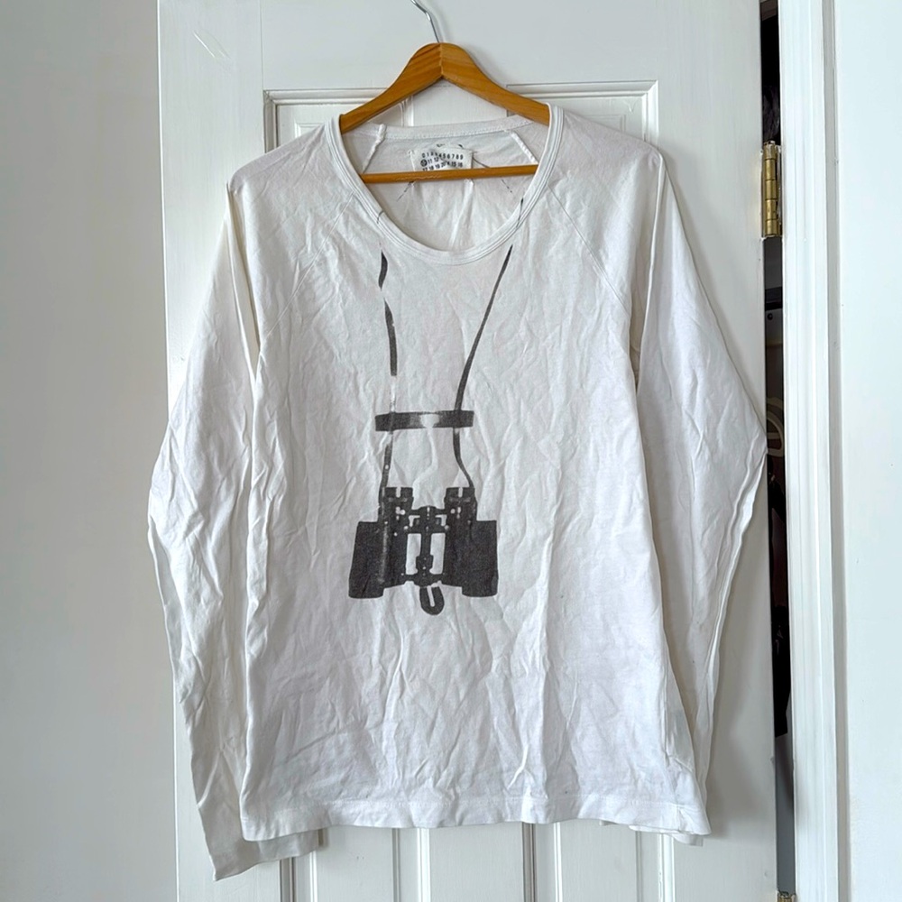 2005 Martin Margiela binoculars trompe l'oeil tee